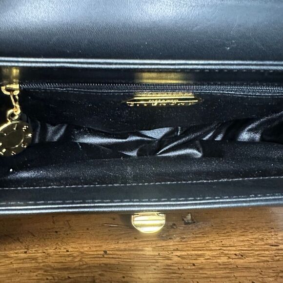 Vintage Givenchy Black Leather Top Handle 2 Way Bag - Picture 9 of 16